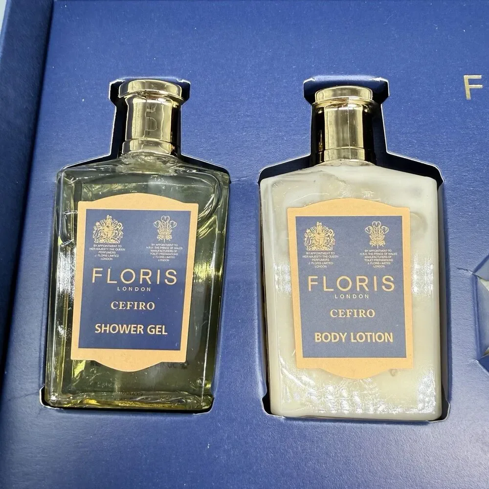 Floris Gift Set Cefiro London Shampoo Conditioner Body Wash & Lotion Soap